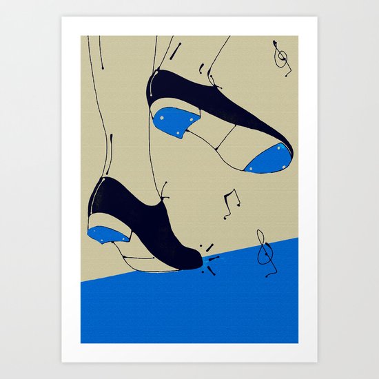 tap dancing Art Print