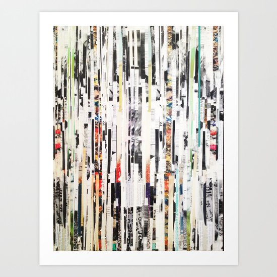 Black and White Stripes Art Print