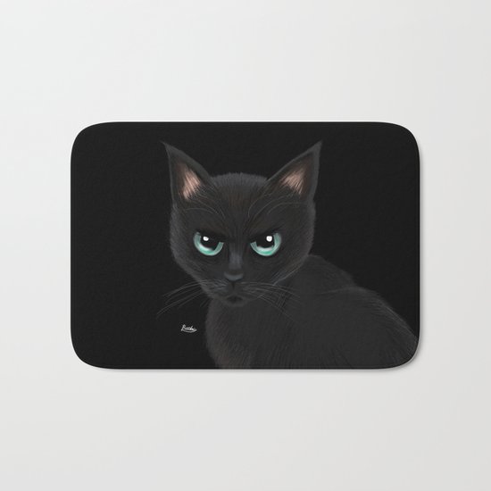 Angry cat Bath Mat