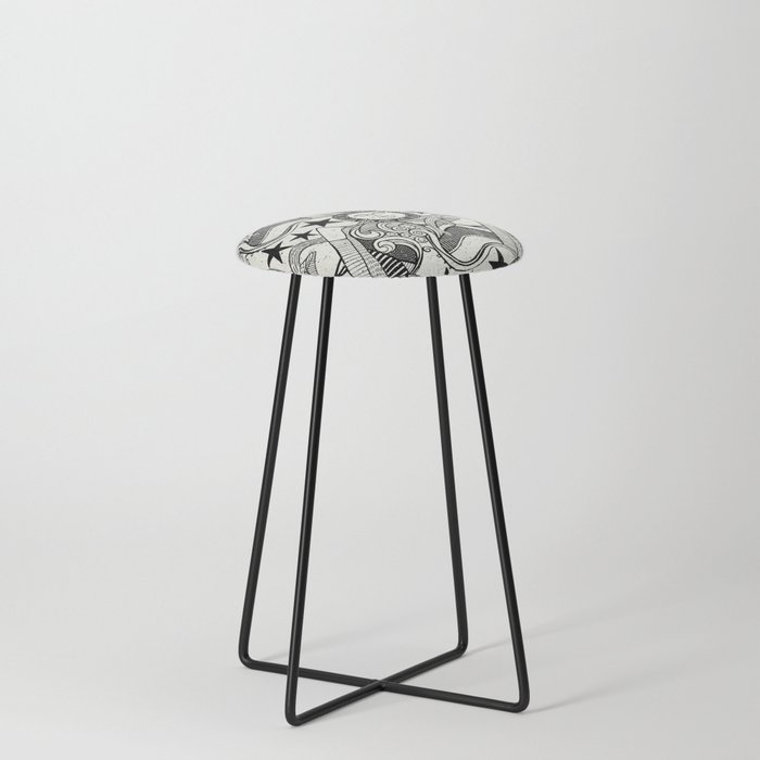 into the wild black Counter Stool