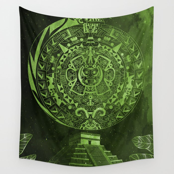 Aztec sales calendar tapestry