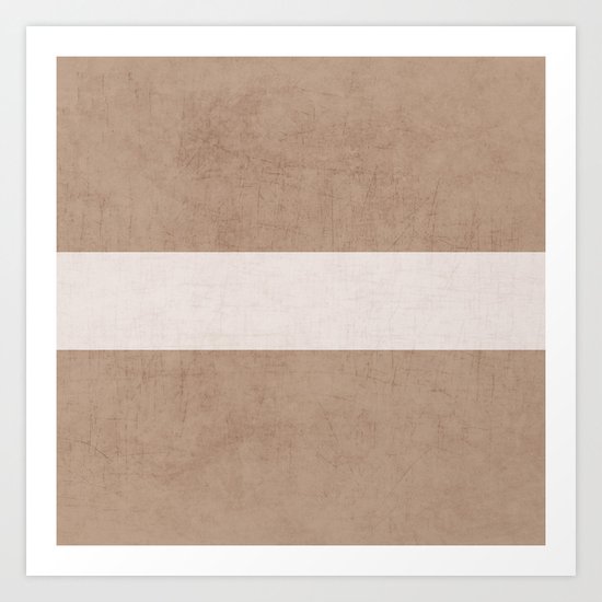 natural and white classic Art Print
