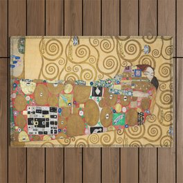 Gustav Klimt - Fulfillment, Stoclet Frieze Outdoor Rug