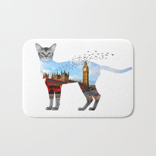 London cat Bath Mat