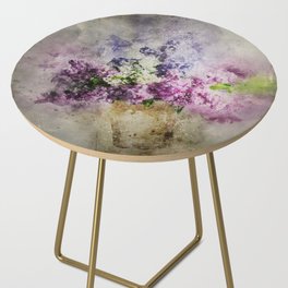 Dreamy Lilac Grunge Side Table