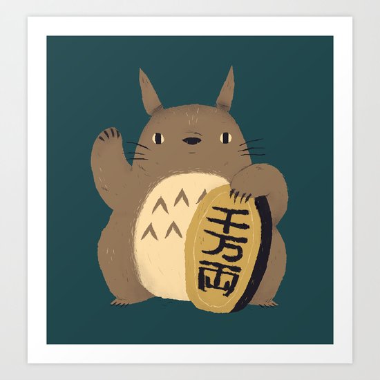lucky forest spirit Art Print