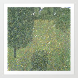 Gustav Klimt - Landscape Garden (Meadow in Flower) 1906 Art Print