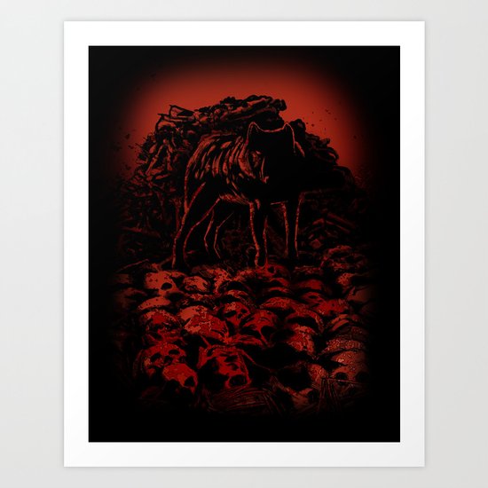 WOLFTHRONE Art Print