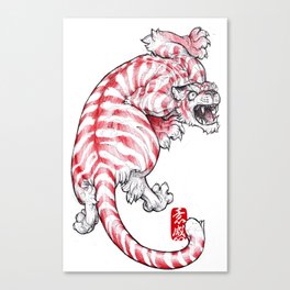 ZODIACS // TIGER RED Canvas Print