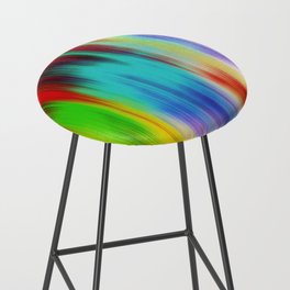 Colorful Glitch Bar Stool