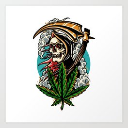 Weed Reaper Art Print