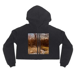 Trees Without Leaves Landscape  Hoody | Cute, Pretty, Whitecloud, Treeswithoutleaves, Drytrees, Dryleaves, Winter, Drygrass, Photo, Stonepath 