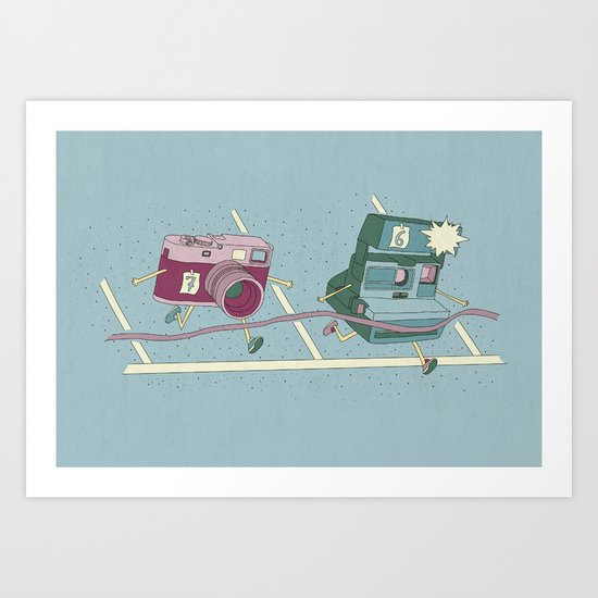 Photo Finish! Art Print
