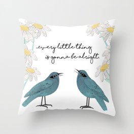 Three Little Birds, Part 2 Throw Pillow