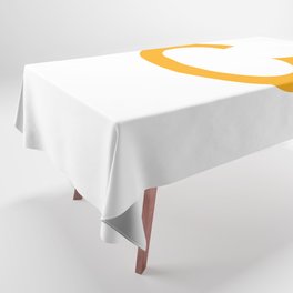 LETTER C (ORANGE-WHITE) Tablecloth