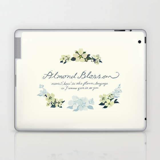 Almond Blossom Laptop & iPad Skin