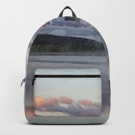 Sunrise of Grand Tetons from Oxbow Bend Fall, No 1 copy Backpack
