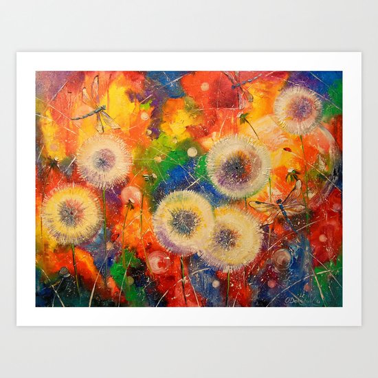 Colors of summer Art Print