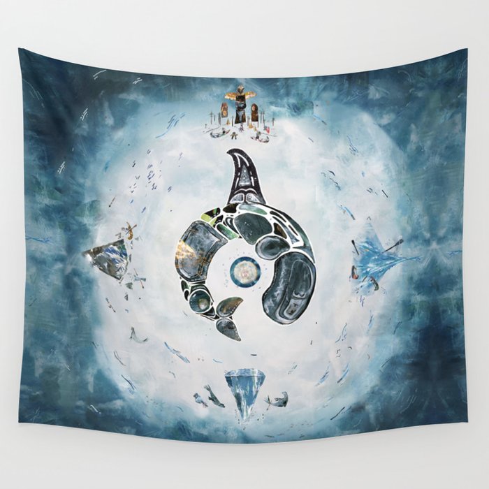 Orca Wall Tapestry