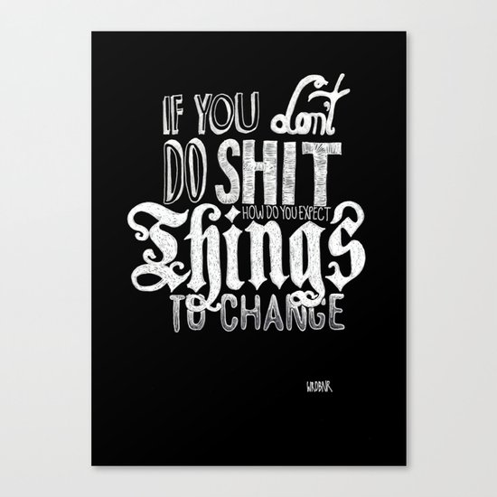 Things to change Canvas Print