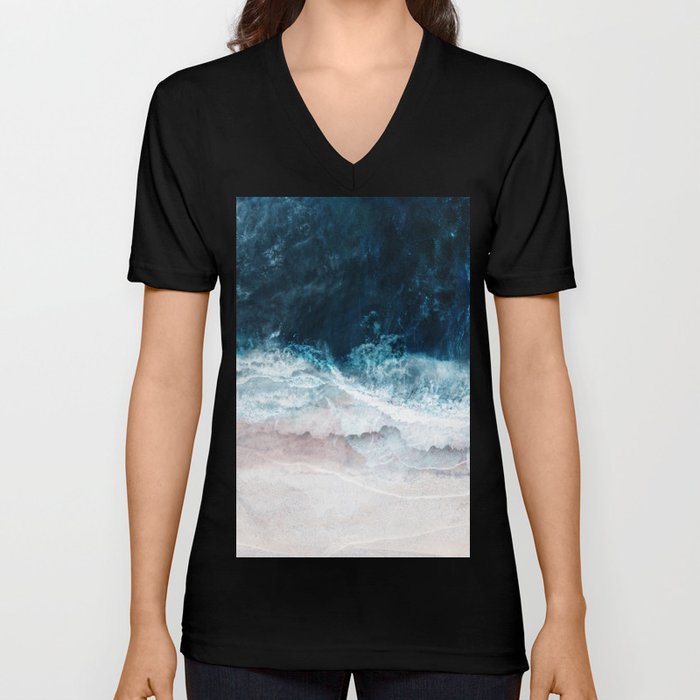 Blue Sea II V Neck T Shirt