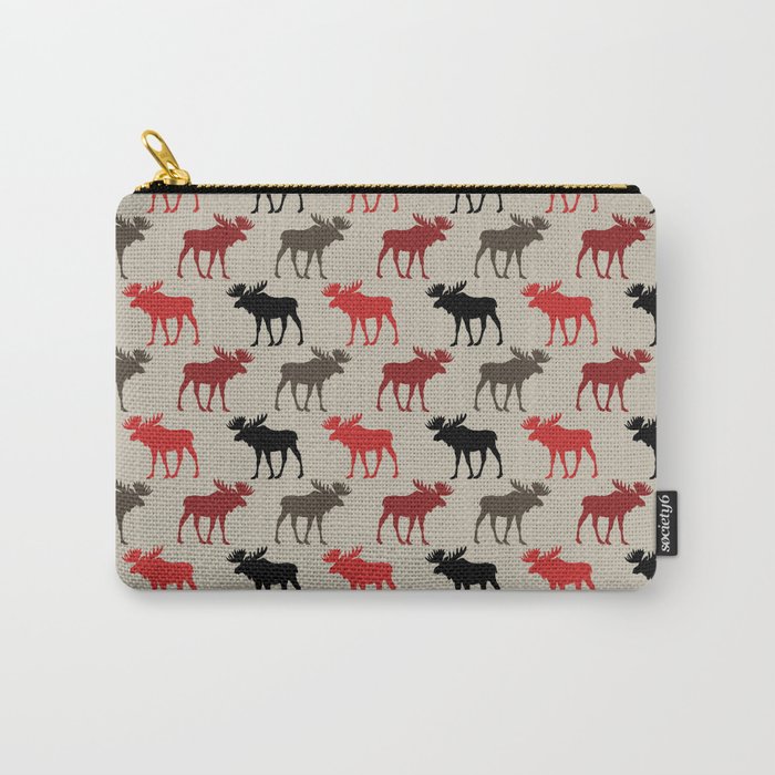 Bull Moose Pattern Carry-All Pouch
