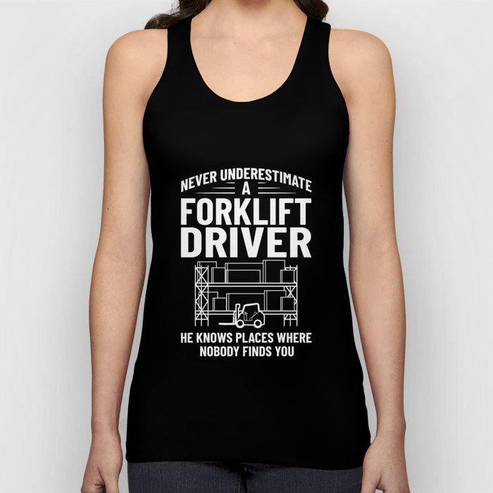 Forklift Operator Driver Lift Truck Training Tank Top