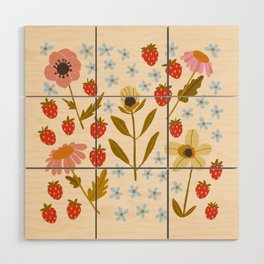 Summer Garden Wood Wall Art