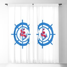 Anchor and steering wheel Blackout Curtain