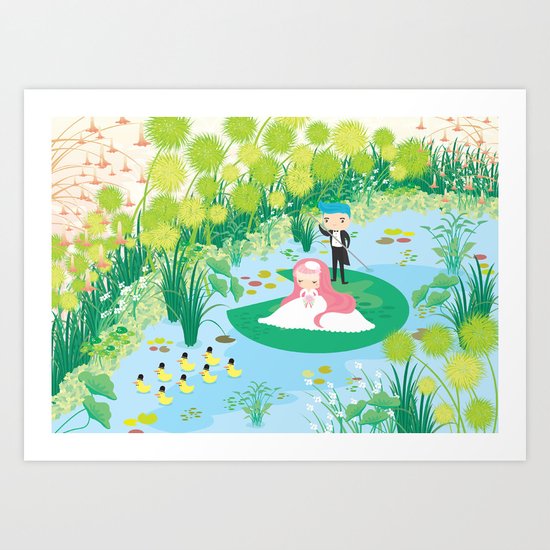 on the way home Art Print