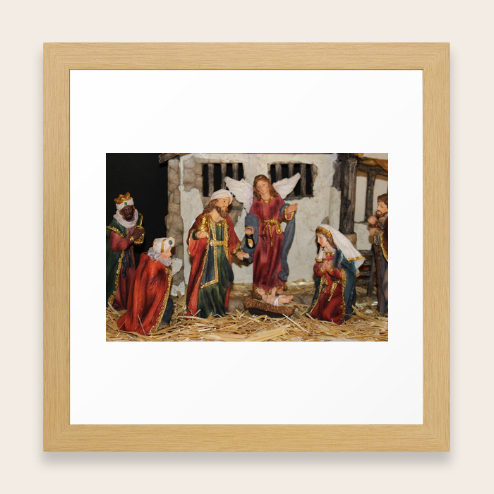 My German Traditions Christmas Nativity Scene Framed Art Print