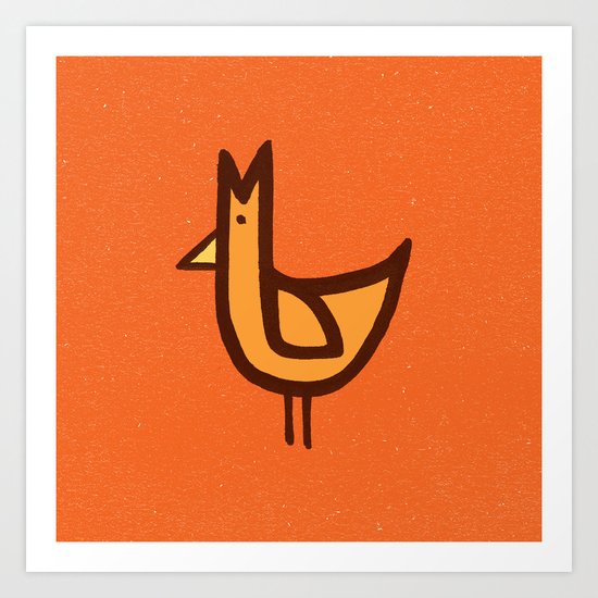 Chicken Print Art Print
