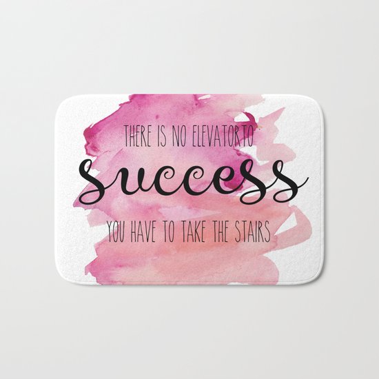 No elevator to success Bath Mat