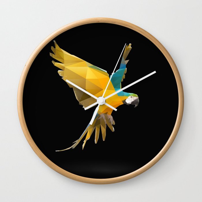 Macaw. Wall Clock