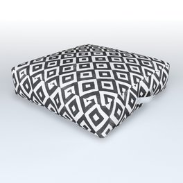Diamond Checkered Outdoor Floor Cushion