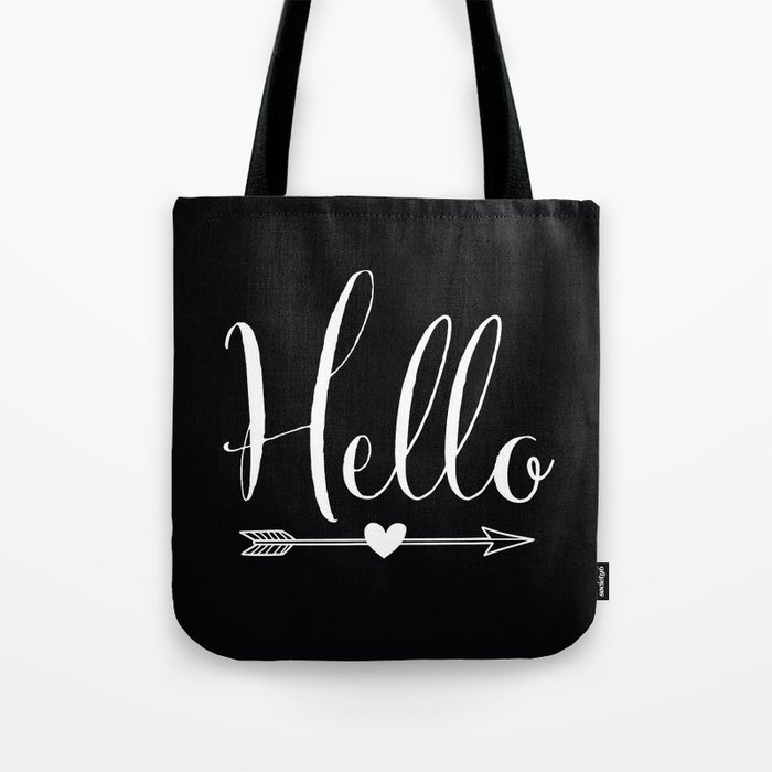 Hello. Tote Bag
