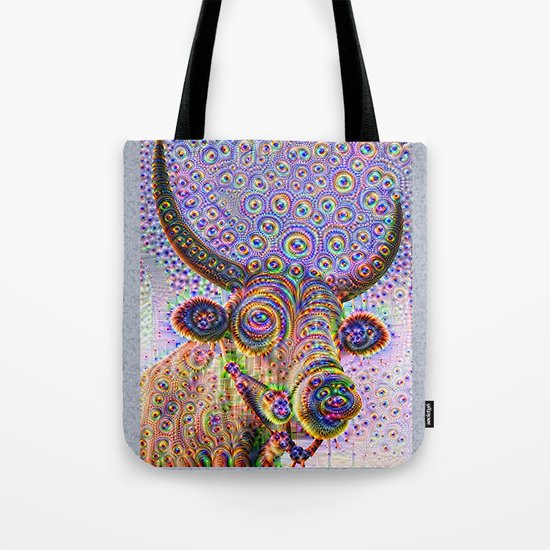 Jeweled Bull Tote Bag