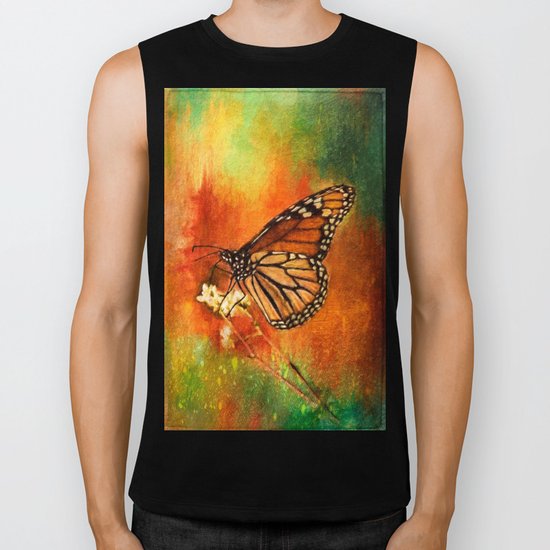 Monarch Butterfly ~ Ginkelmier Inspired Biker Tank