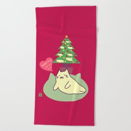 Merry Christmas Beach Towels Society6 Merry Christmas 204 Beach Towel
