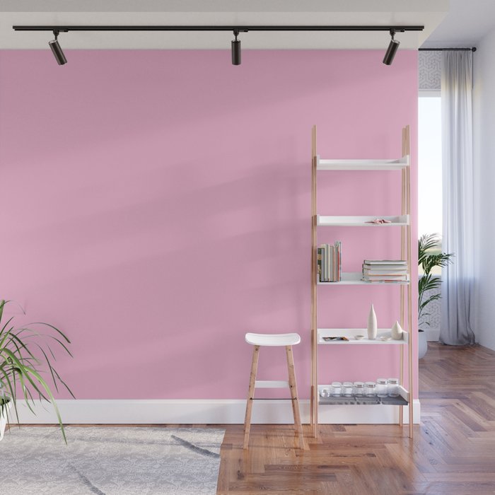 From The Crayon Box – Cotton Candy Pink - Pastel Pink Solid Color Wall Mural
