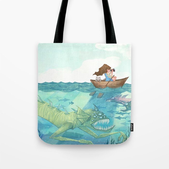 The Lake of Lurking Monsters Tote Bag