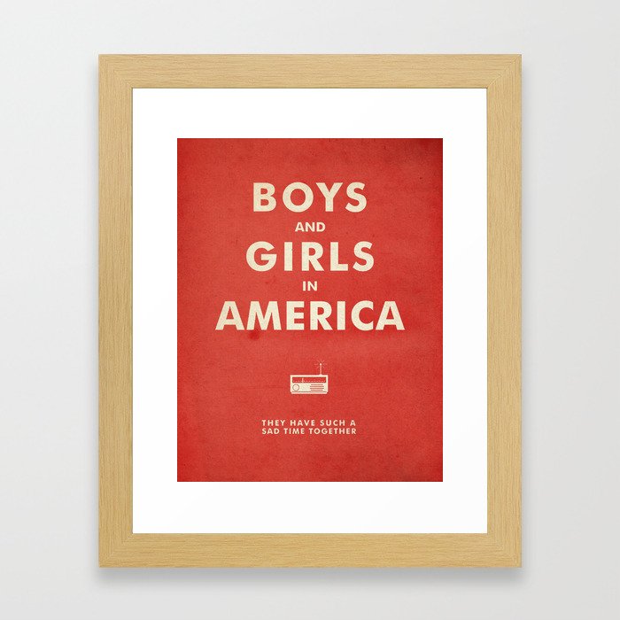 Boys & Girls In America Framed Art Print