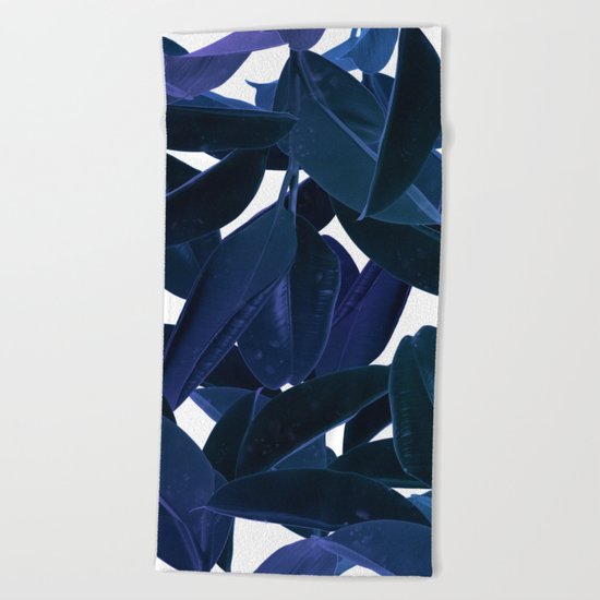 Botanical Purple Rain Beach Towel