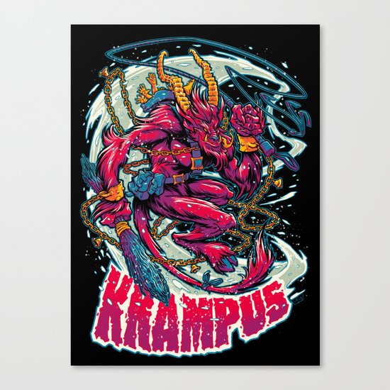 BEWARE THE KRAMPUS Canvas Print