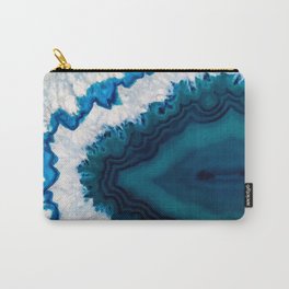 Blue Geode Carry-All Pouch