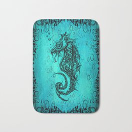 Seahorse Bath Mat | Sealife, Colorrush, Colors, Watercolors, Seahorse, Seacreatures, Painting, Abstract, Abstractart, Watercolor 