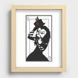 Courting the Crimson Queen Recessed Framed Print