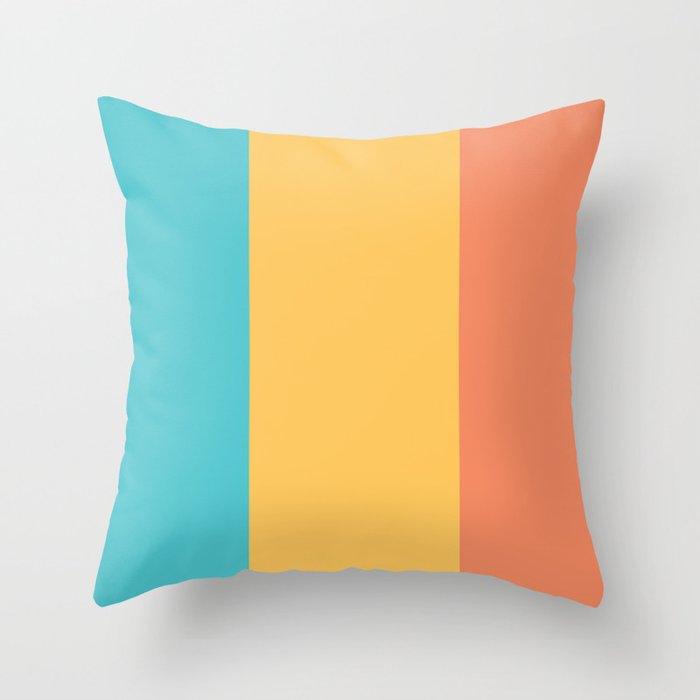 Simple and Elegant Tricolor Texture Throw Pillow
