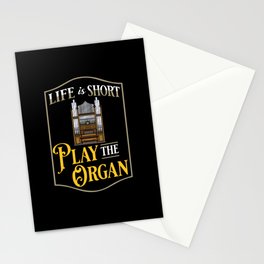 Pipe Organ Piano Organist Instrument Music Stationery Card