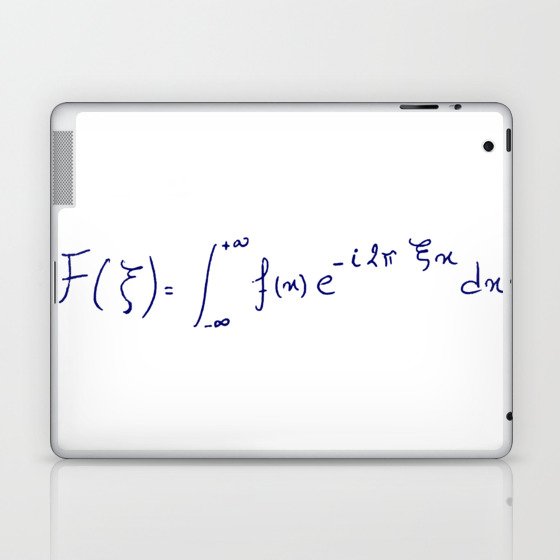 Fourier transform equation handwritten Laptop & iPad Skin